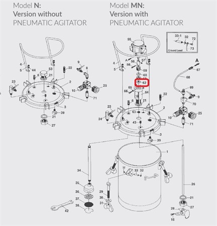 "V" Packing Male Adaptor